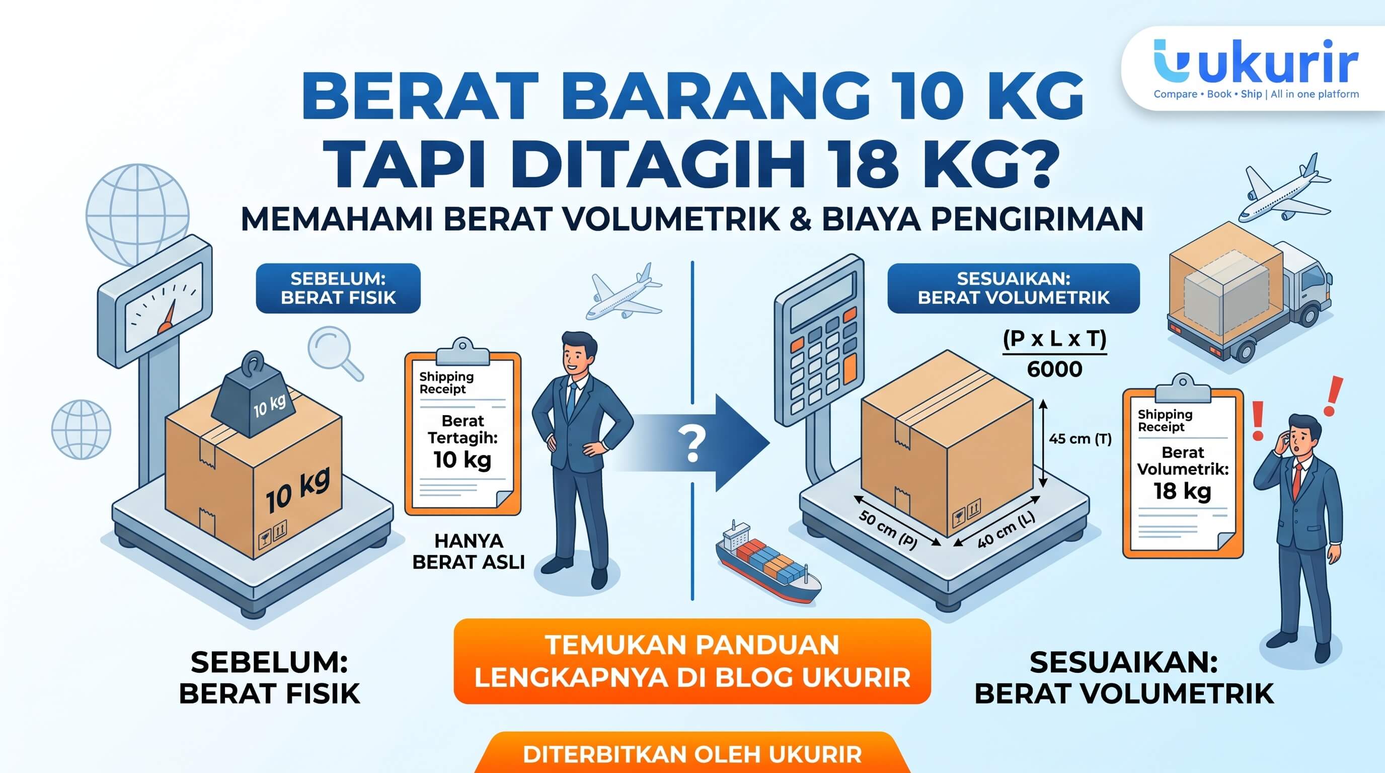 Berat Barang 10 Kg Tapi Ditagih 18 Kg? Memahami Berat Volumetrik